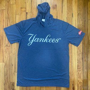 Budweiser New York Yankees Hoodie Pullover Short Sleeve XL lightweight shirt SGA